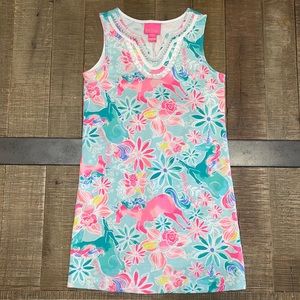 Lilly Pulitzer Girls Size 6-7 Unicorn Dress